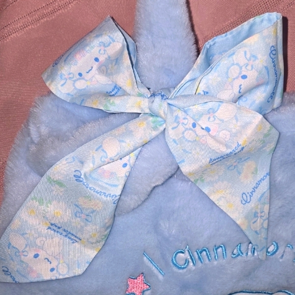 Blue Plush Cinnamoroll Bag with Cinnamoroll Plush Keychain - Picture 7 of 16